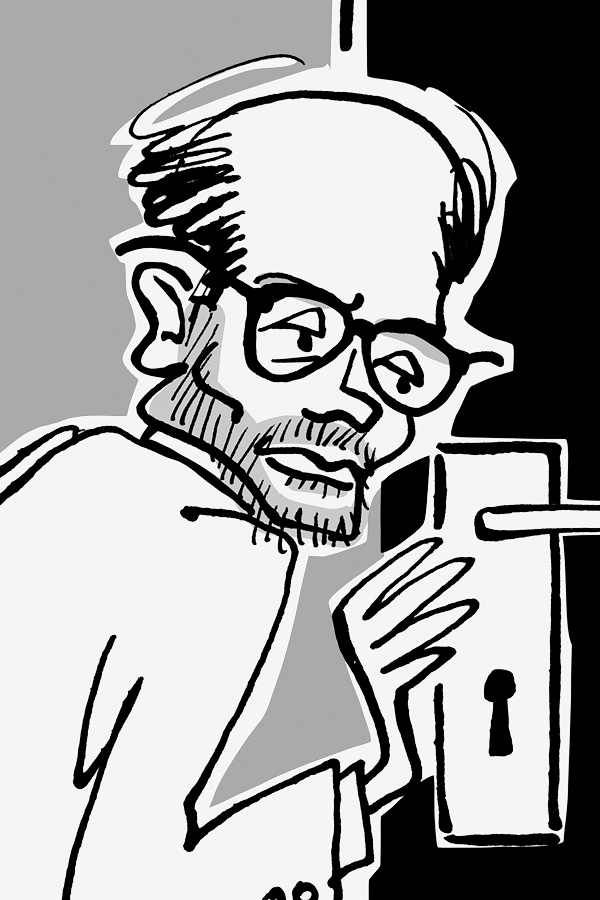Caricature de Jean-Pierre Darroussin