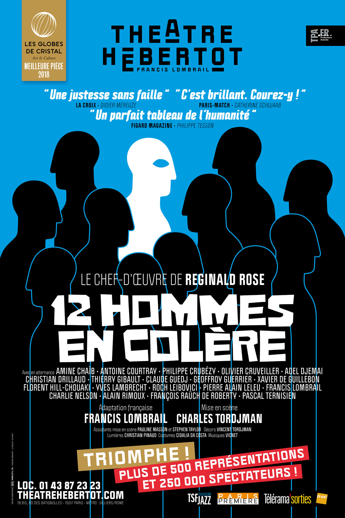 Affiche du spectacle : 12 Hommes en colère