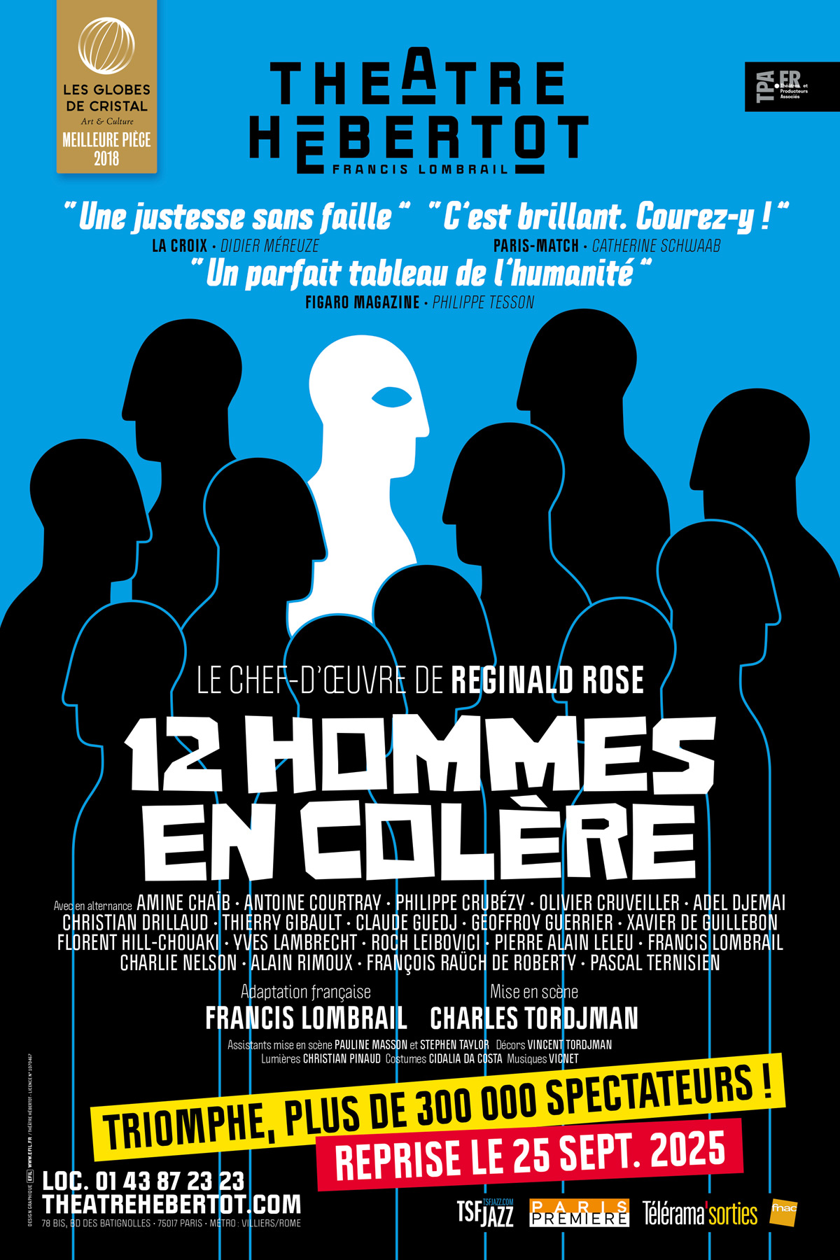 Affiche du spectacle : 12 hommes en colère