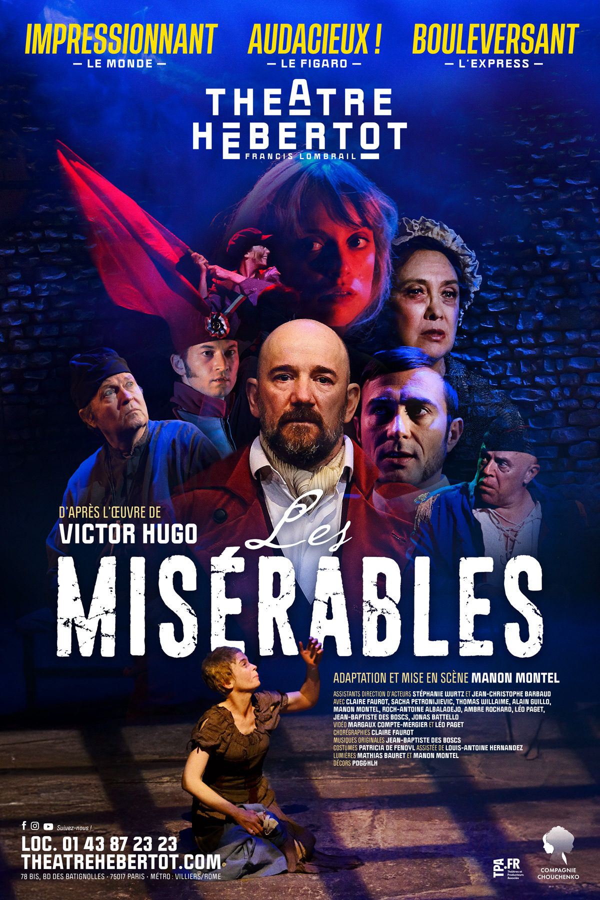 Affiche du spectacle : Les Misérables