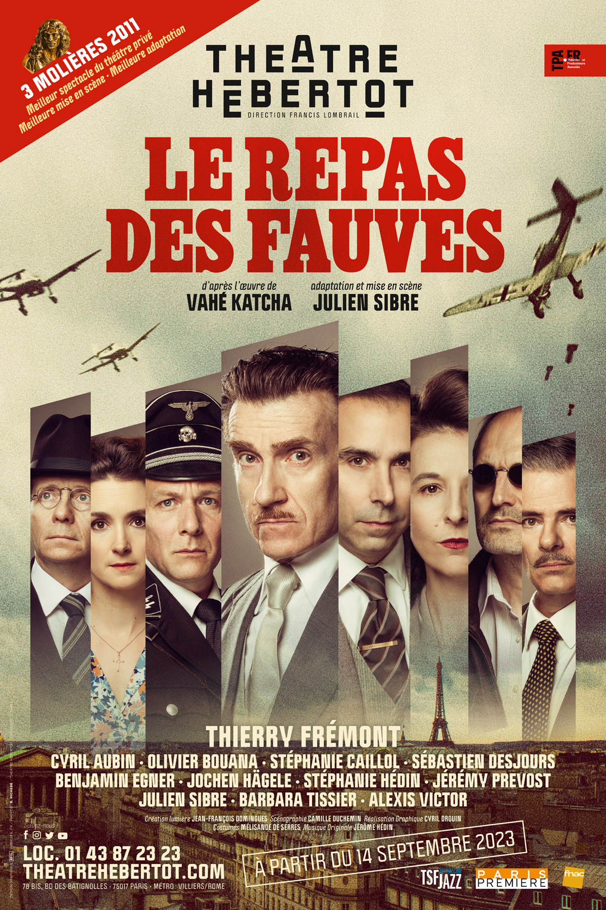 Affiche du spectacle : Le Repas des Fauves