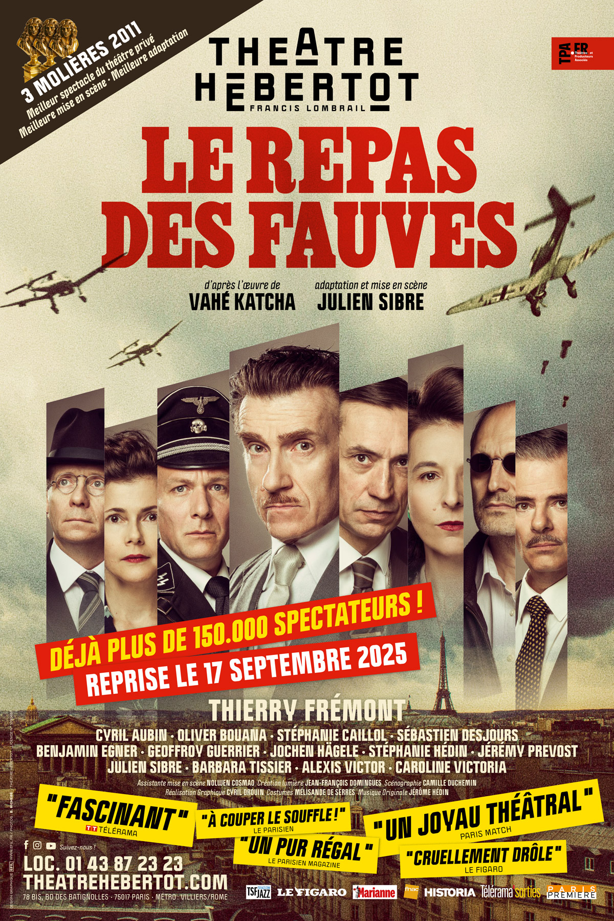 Affiche du spectacle : Le Repas des Fauves