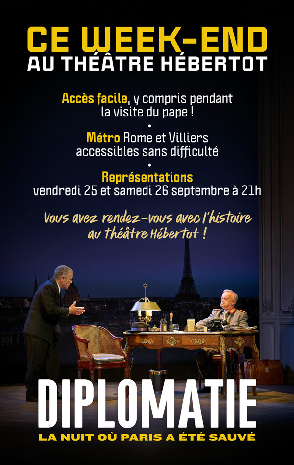 Théâtre Hébertot - Ce week-end vous avez rendez-vous avec l'histoire
